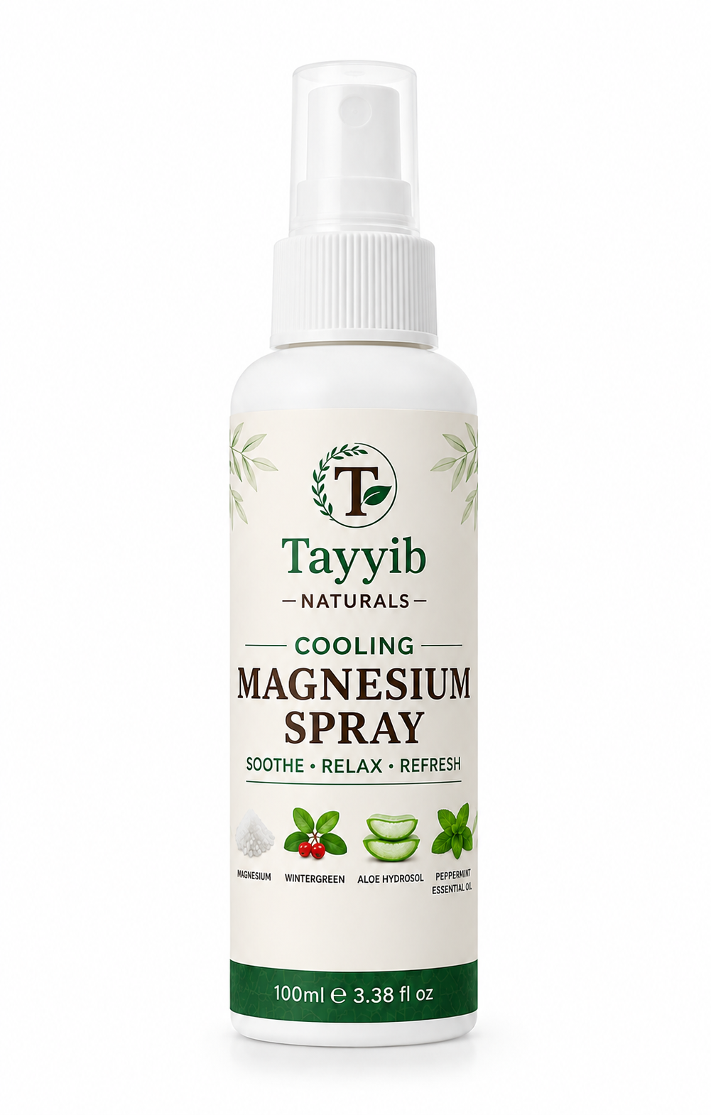 Tayyib Naturals Cooling Magnesium Spray 100ml