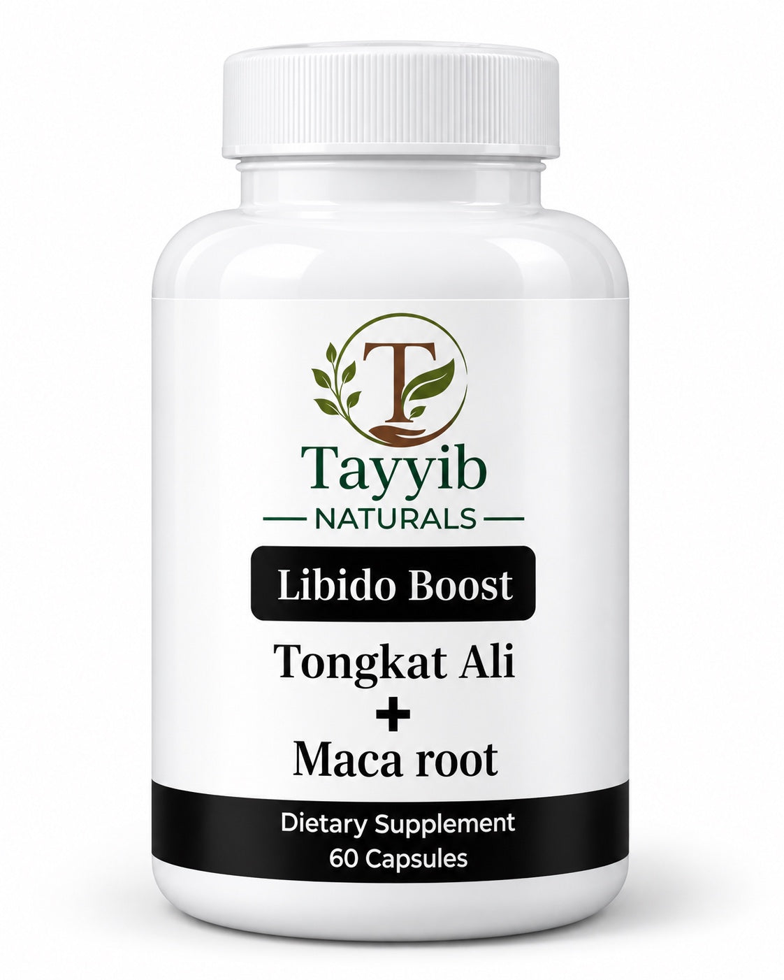 Tayyib Naturals Libido Boost with Tongkat Ali and Maca Root, 60 capsules