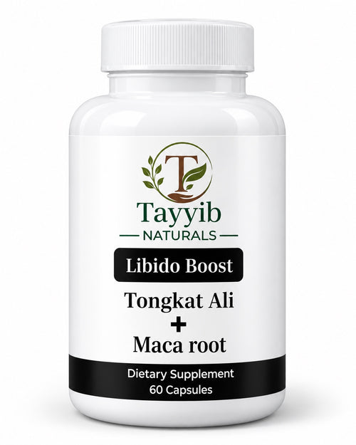 Tayyib Naturals Libido Boost with Tongkat Ali and Maca Root, 60 capsules