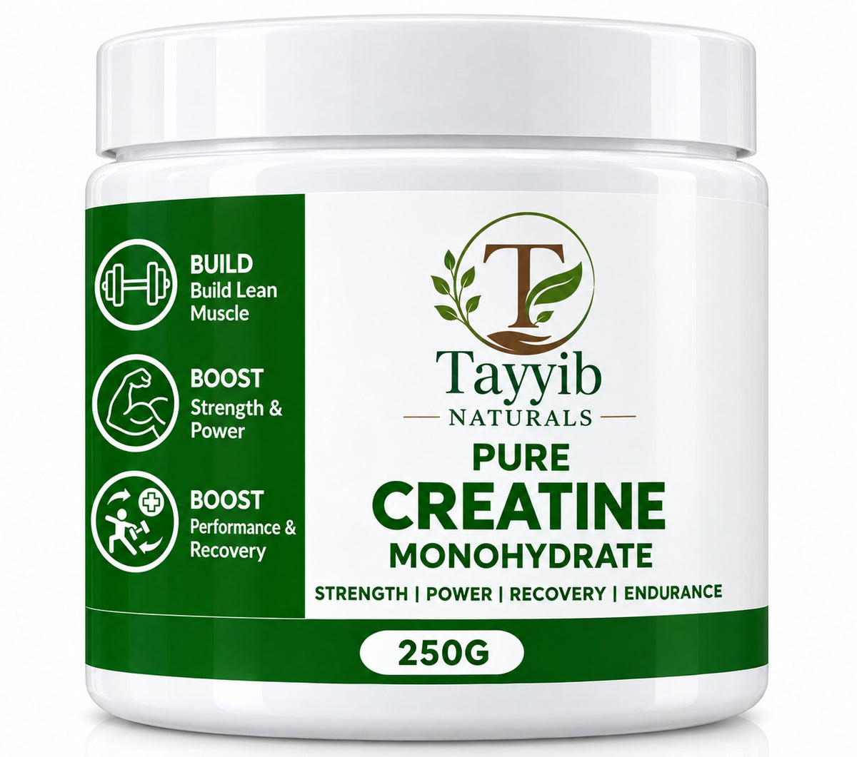 Tayyib Naturals Pure Creatine Monohydrate 250g